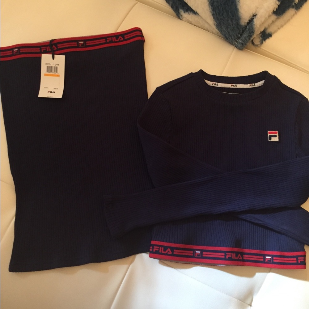 Fila skirt and shirt